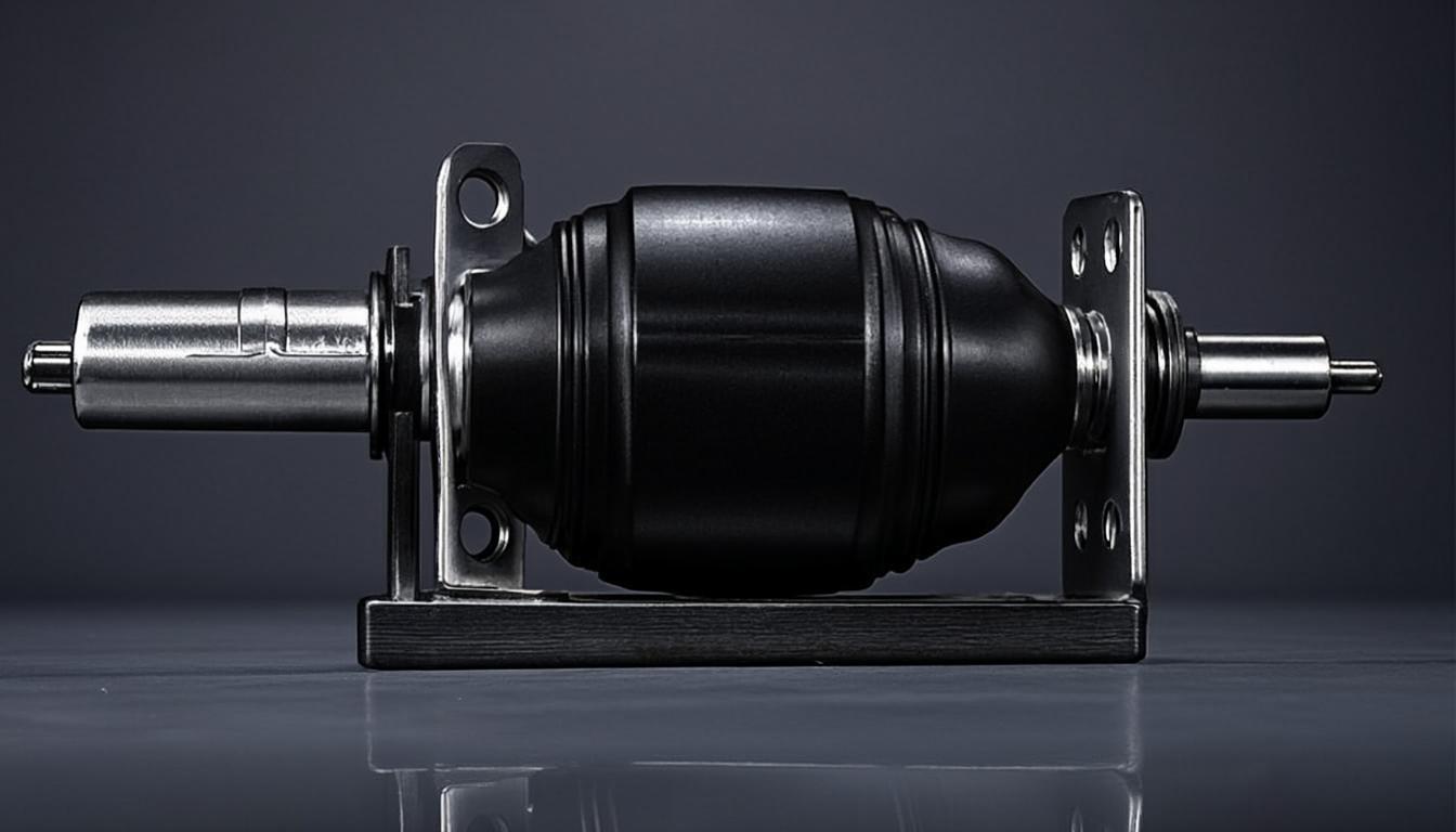 Air spring detail on towing hardware